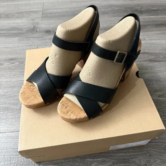 NIB Kork- Ease Drew Sandals in Black Women size 9 - Picture 1 of 8